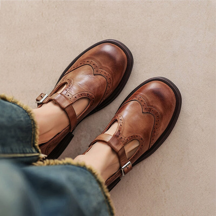 Elaine™ | Classic Buckle Closure Mary Janes