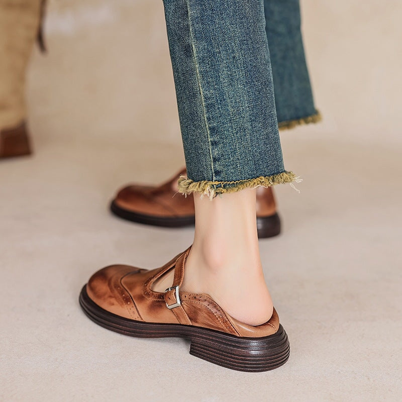 Elaine™ | Classic Buckle Closure Mary Janes