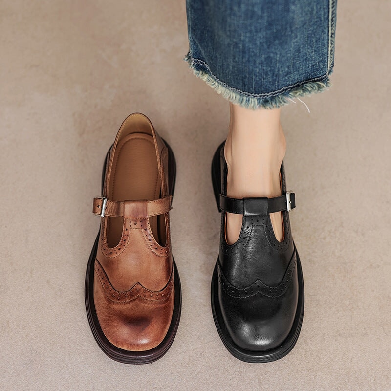 Elaine™ | Classic Buckle Closure Mary Janes