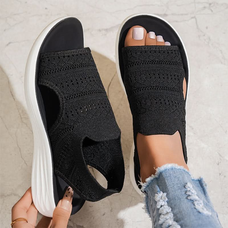 Valerie™ | Breathable Knit Design Platform Sandals