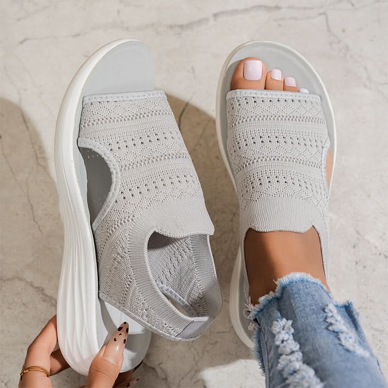 Valerie™ | Breathable Knit Design Platform Sandals
