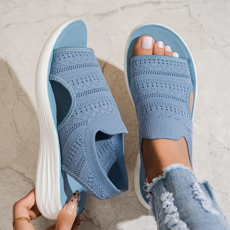 Valerie™ | Breathable Knit Design Platform Sandals