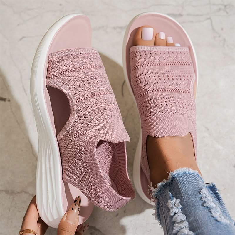 Valerie™ | Breathable Knit Design Platform Sandals